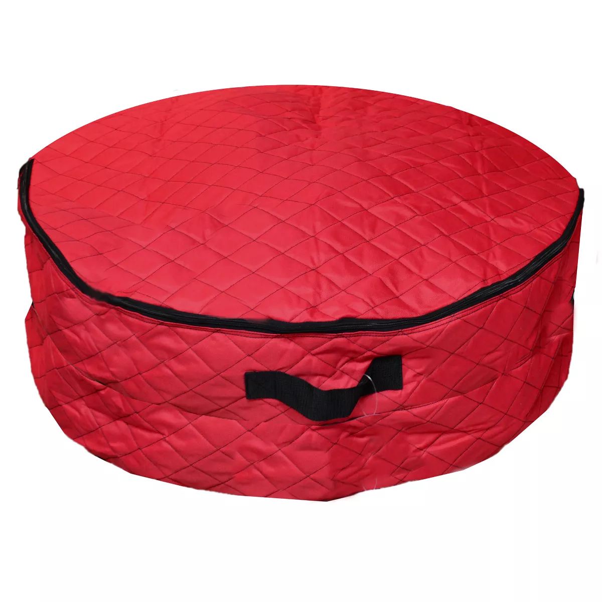 Northlight 2-in-1 Quilted Red Zip Up Christmas Garland and Wreath Storage Bag 36" | Target