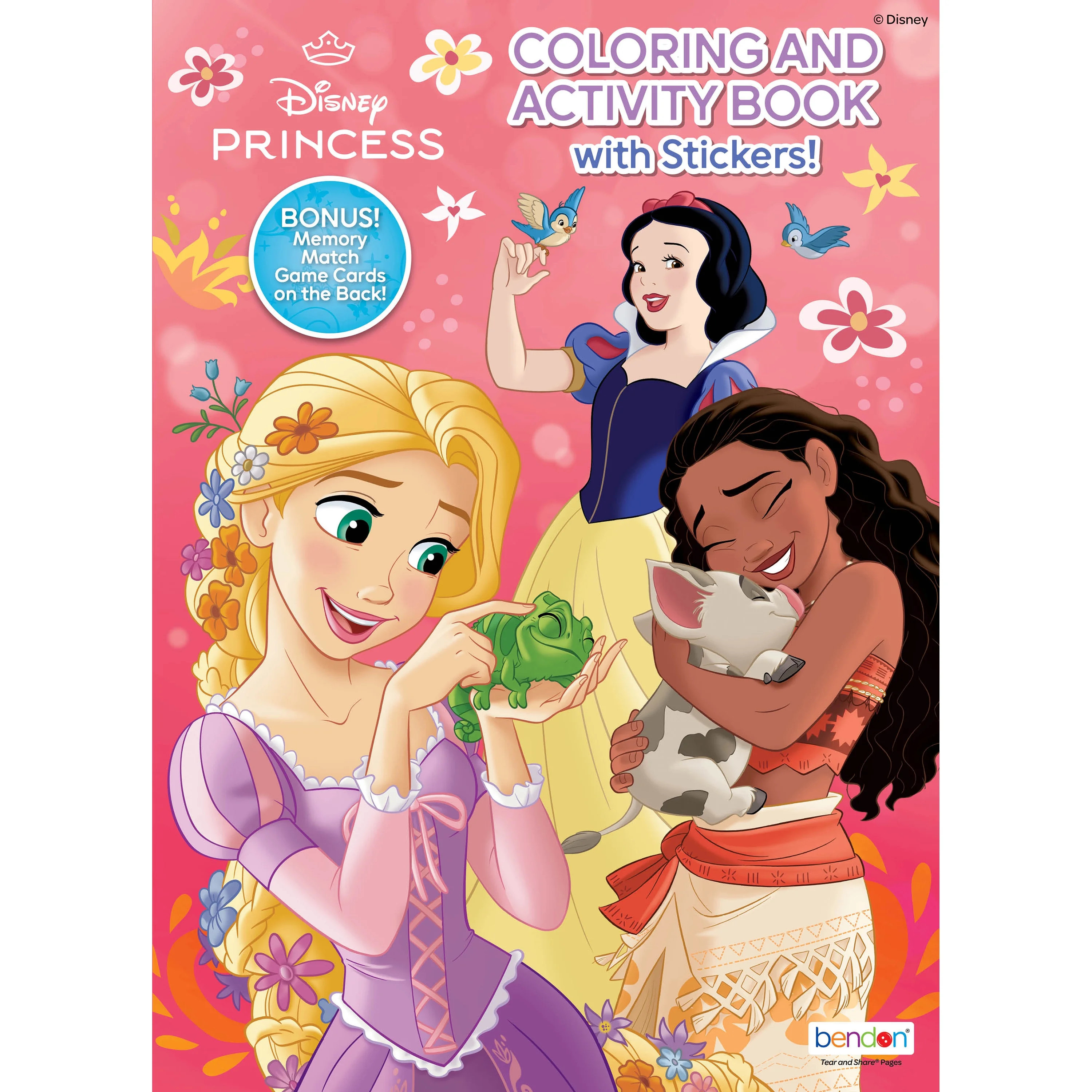 Disney Princess Jumbo Coloring Book with Stickers, 64 Pages by Bendon, Paperback ISBN: 0978169028... | Walmart (US)