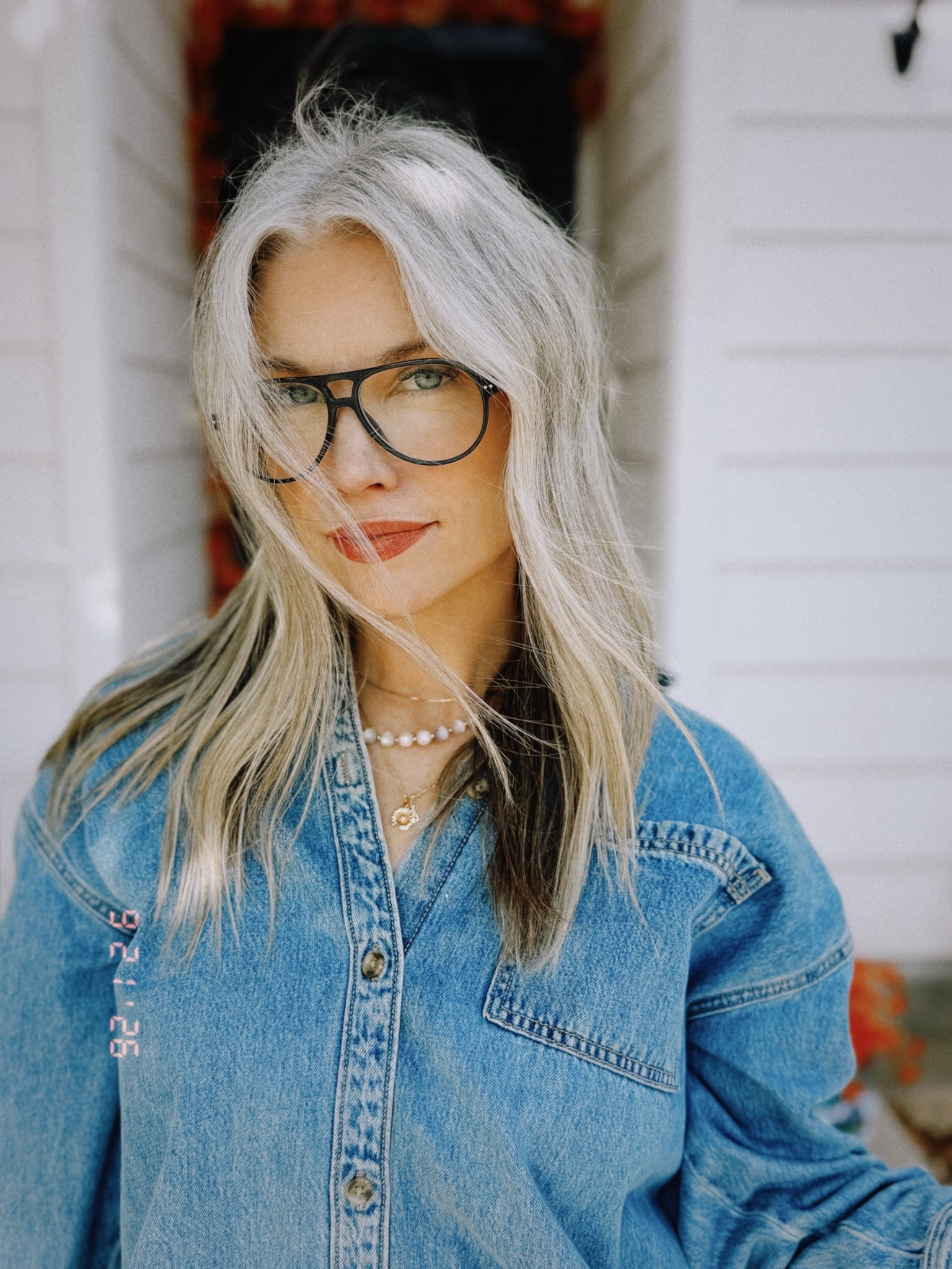 Obsessed with how the LOOK OPTIC readers instantly make an outfit feel a little more put together 🤓✨ 

Cute, functional, and giving cool school secretary energy. 🤍👓

#LTKStyleTip #LTKWorkwear #ReaderGlasses #SilverHair #OOTD

#LTKgrwm #LTKootd #LTKWorkwear
