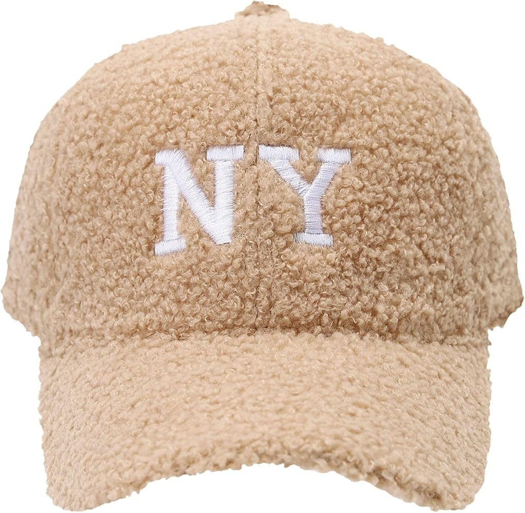 BAIMORE Gorra de béisbol unisex de invierno cálida y elegante bordada de Nueva York, adecuada p... | Amazon (US)