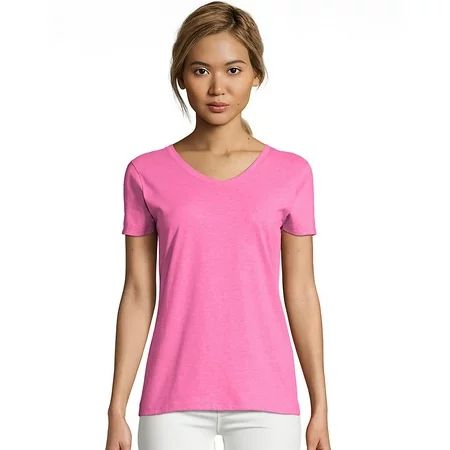 Hanes Women's X-Temp® V-Neck T-Shirt - 42V0 | Walmart (US)