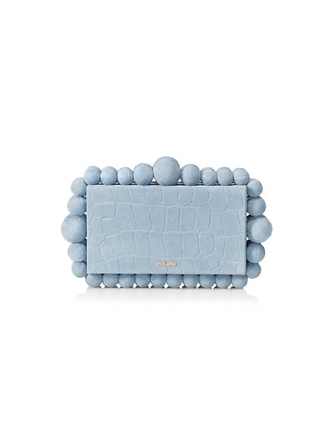 Eos Croc-Embossed Leather Clutch | Saks Fifth Avenue