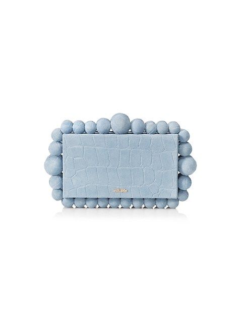 Eos Croc-Embossed Leather Clutch | Saks Fifth Avenue