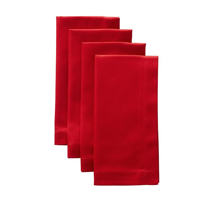 Caterer's Cotton Napkins, Set of 6 - Cardinal | Pottery Barn (US)