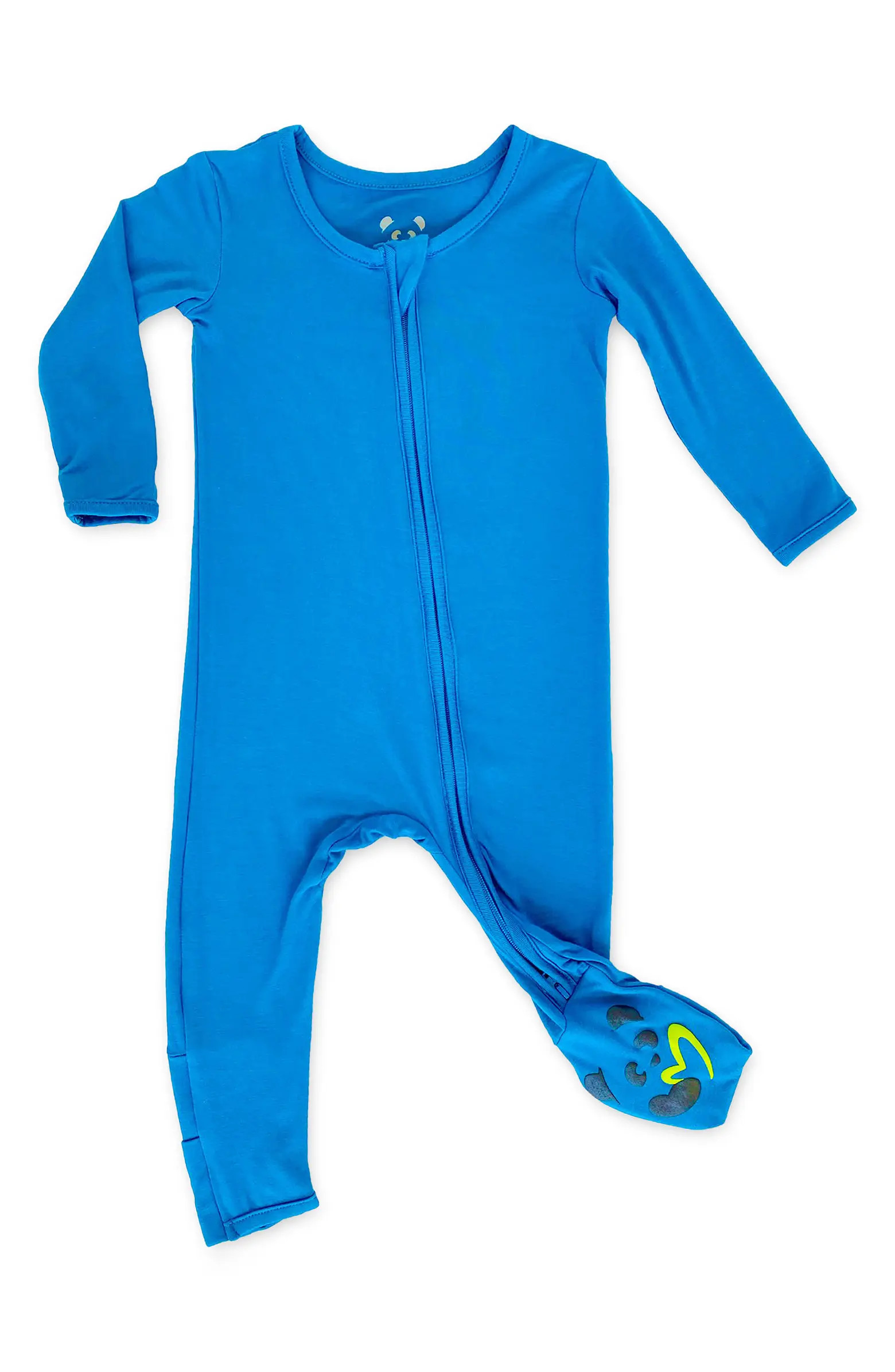 Bellabu Bear Kids' Teal Convertible Footie Pajamas | Nordstrom | Nordstrom