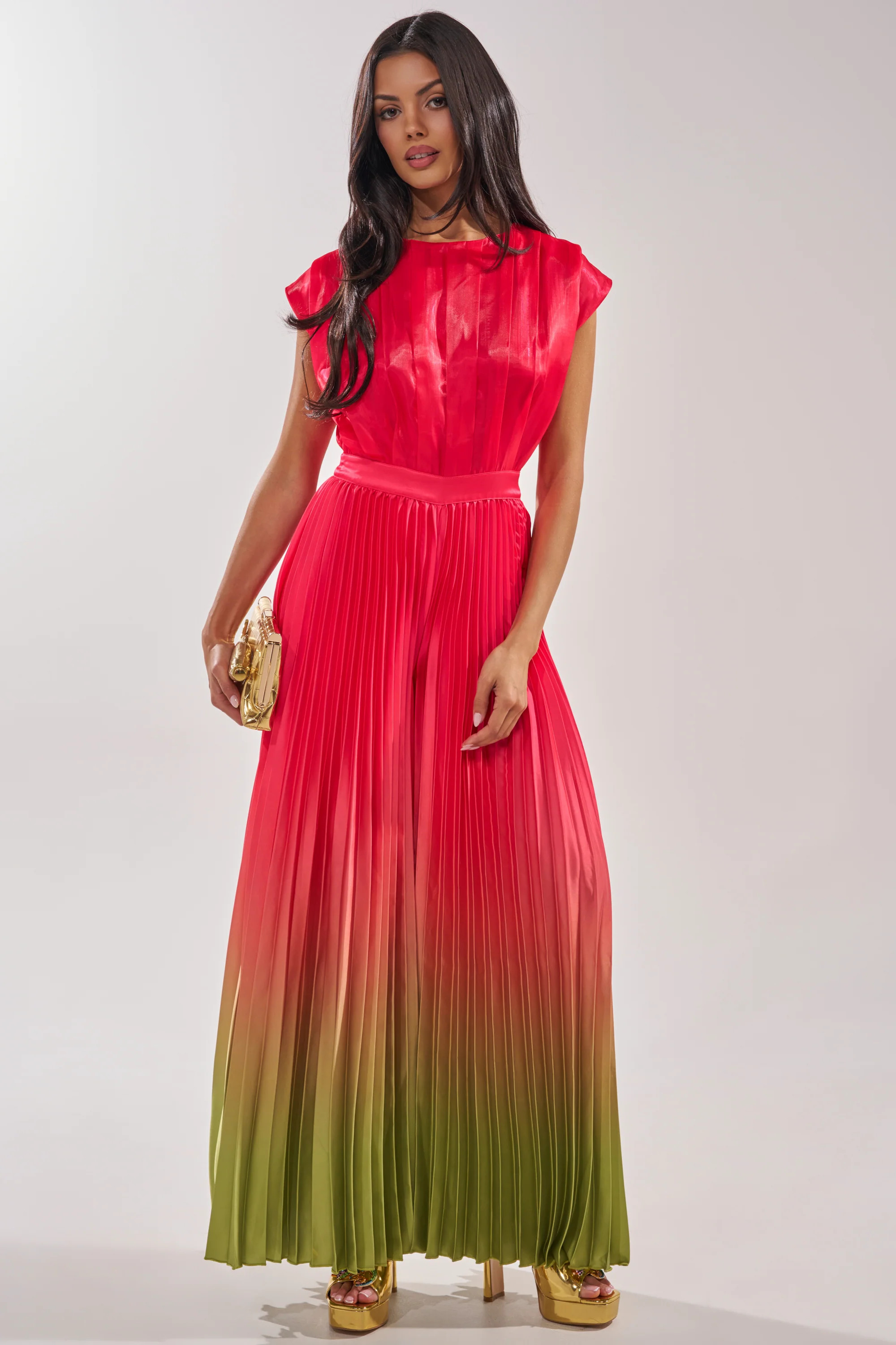 SUNSET VIBES SATIN JUMPSUIT | AKIRA