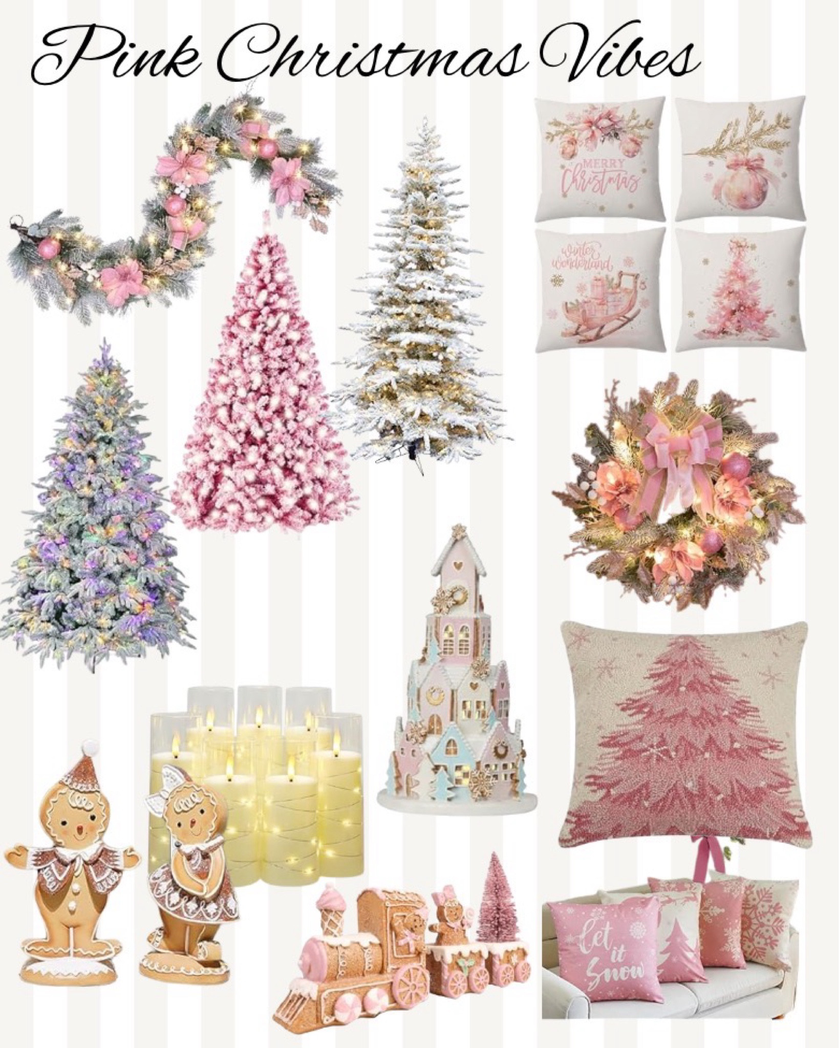 Pretty pink Christmas decor for a preppy but festive home this holiday season 🎀☃️🎄🎀

#LTKCyberWeek #LTKHoliday #LTKSeasonal