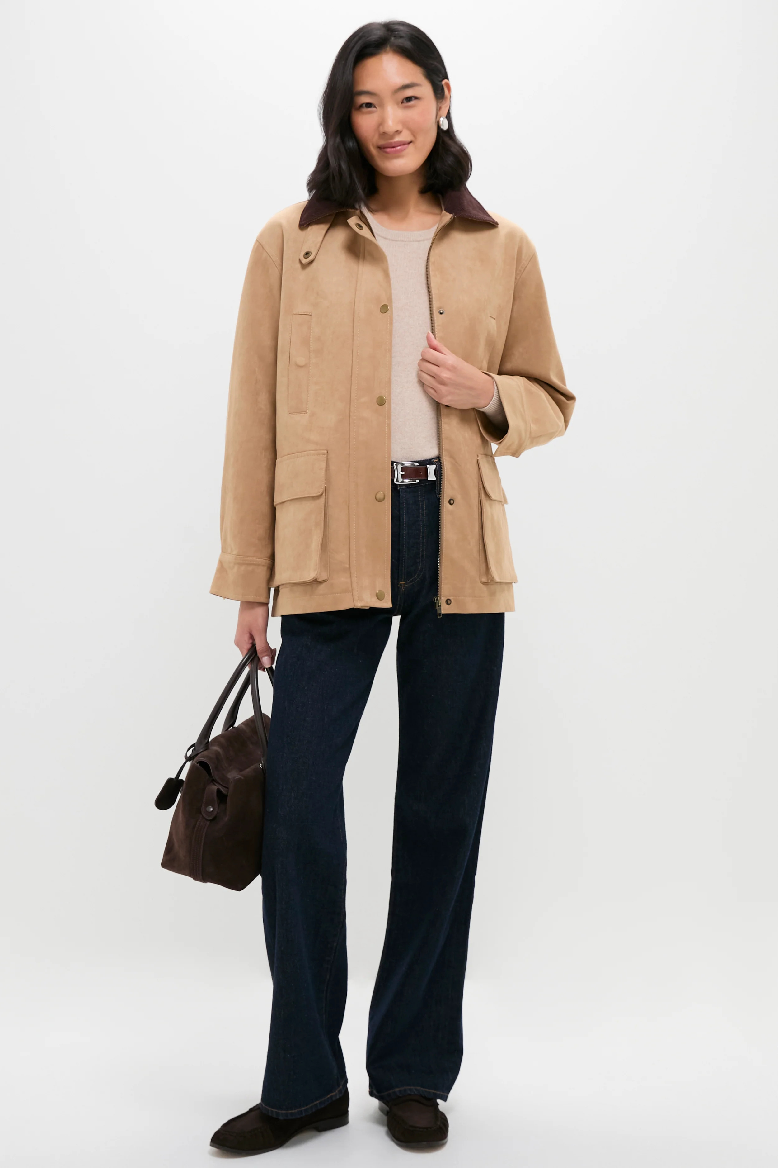 Vegan Suede Barnaby Barn Jacket | Tuckernuck (US)