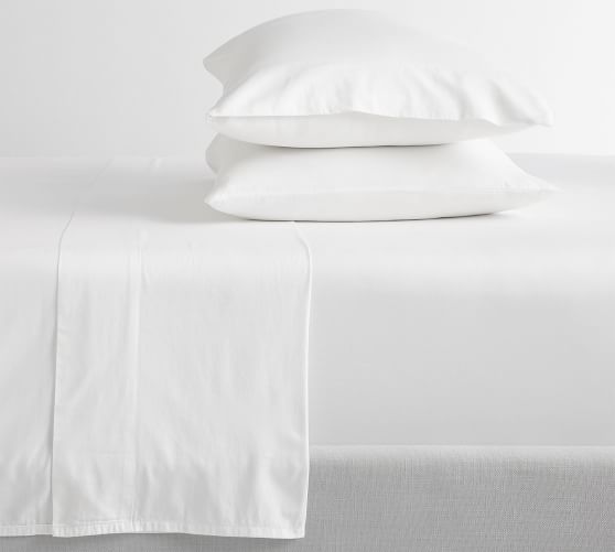 Washed Cotton Sateen Sheet Set | Pottery Barn (US)