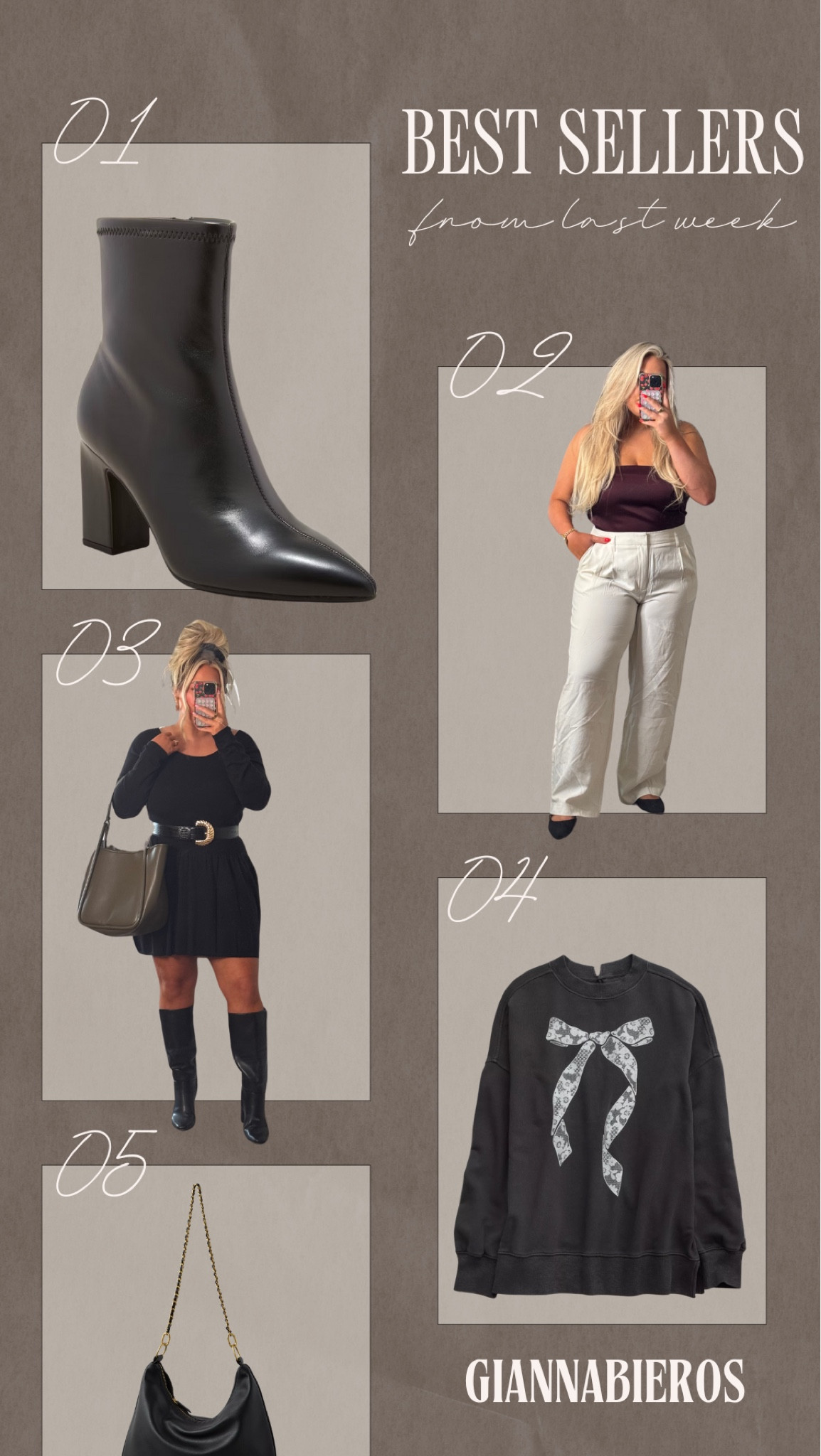 Best Sellers Last Week 

Top sellers, what you loved, most purchased!

#LTKFindsUnder50 #LTKGiftGuide #LTKMidsize