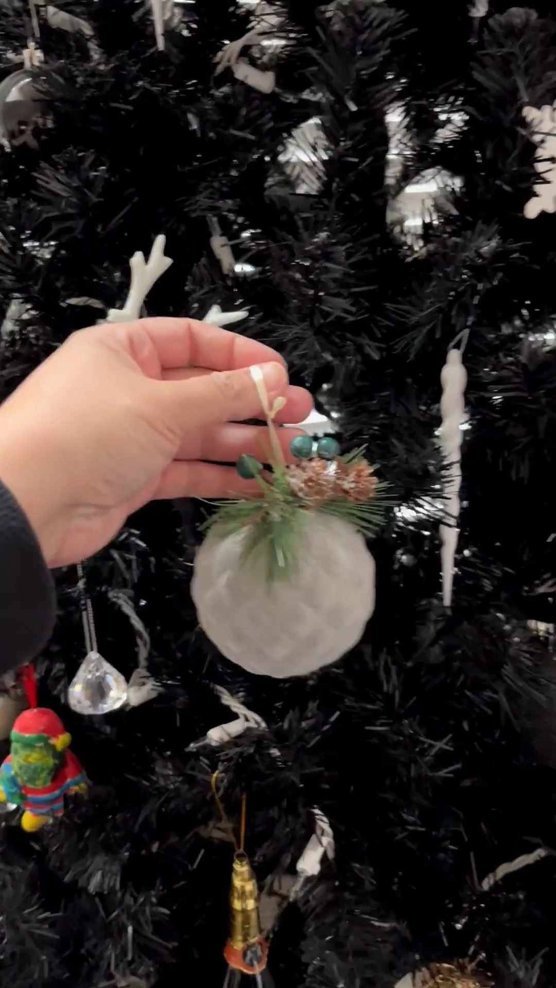 Ornaments galore.

Black Christmas tree.

#LTKStyleTip #LTKHome #LTKHoliday