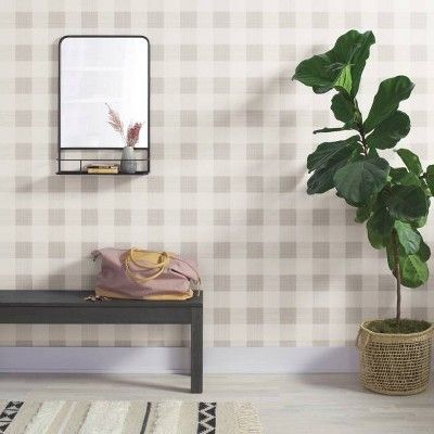 Large Gingham Wallpaper Plaid - Threshold&#153; | Target