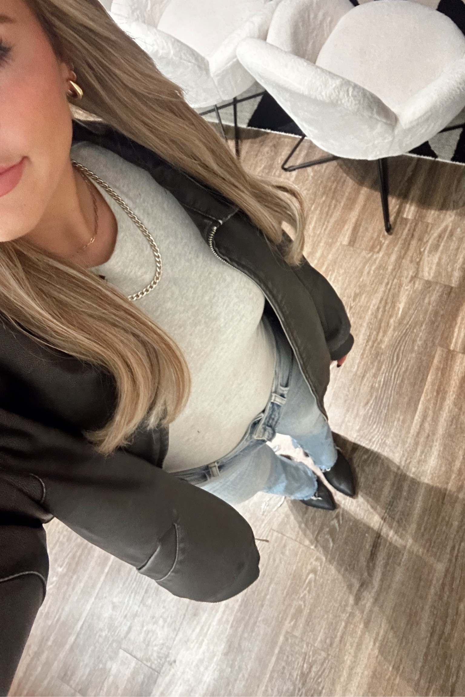 Night out outfit with this leather jacket from Target! #TargetFinds #LeatherJacket

#LTKSeasonal