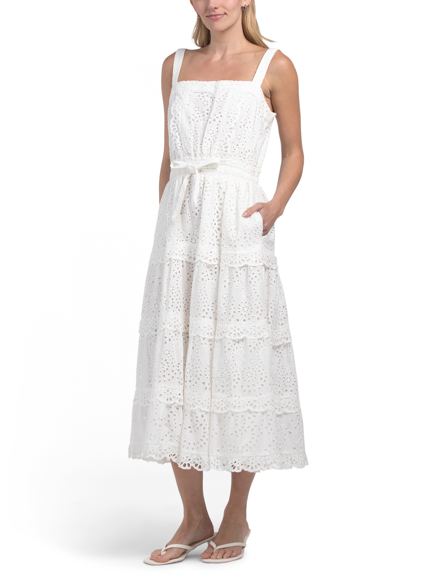 Sleeveless Eyelet Maxi Dress | TJ Maxx