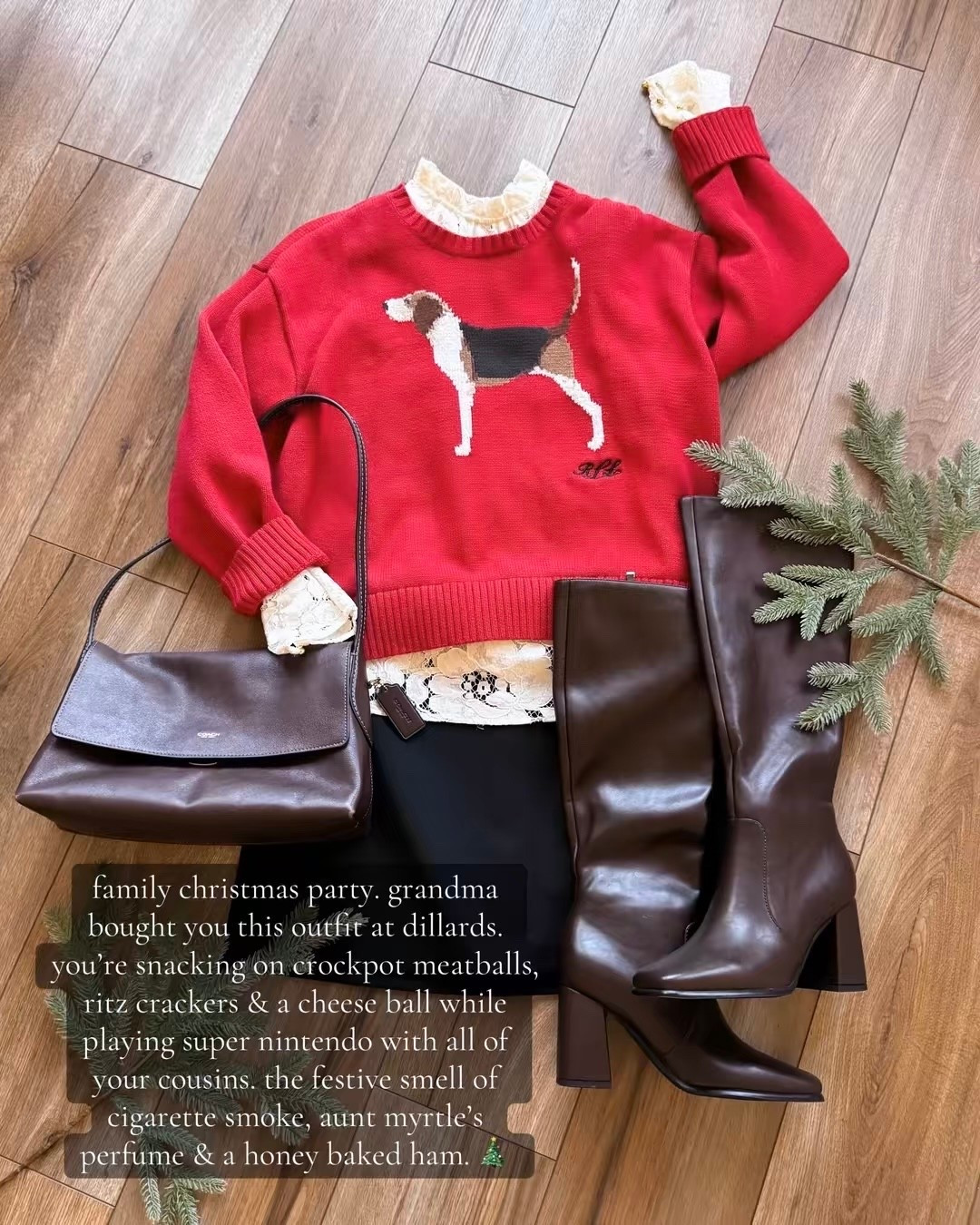 90s christmas inspired outfits