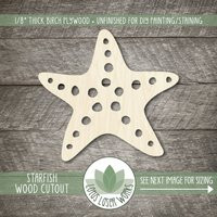 starfish Wood Shape For Crafting, Wooden Sea Creature Cutouts, Painting Blanks | Etsy (US)