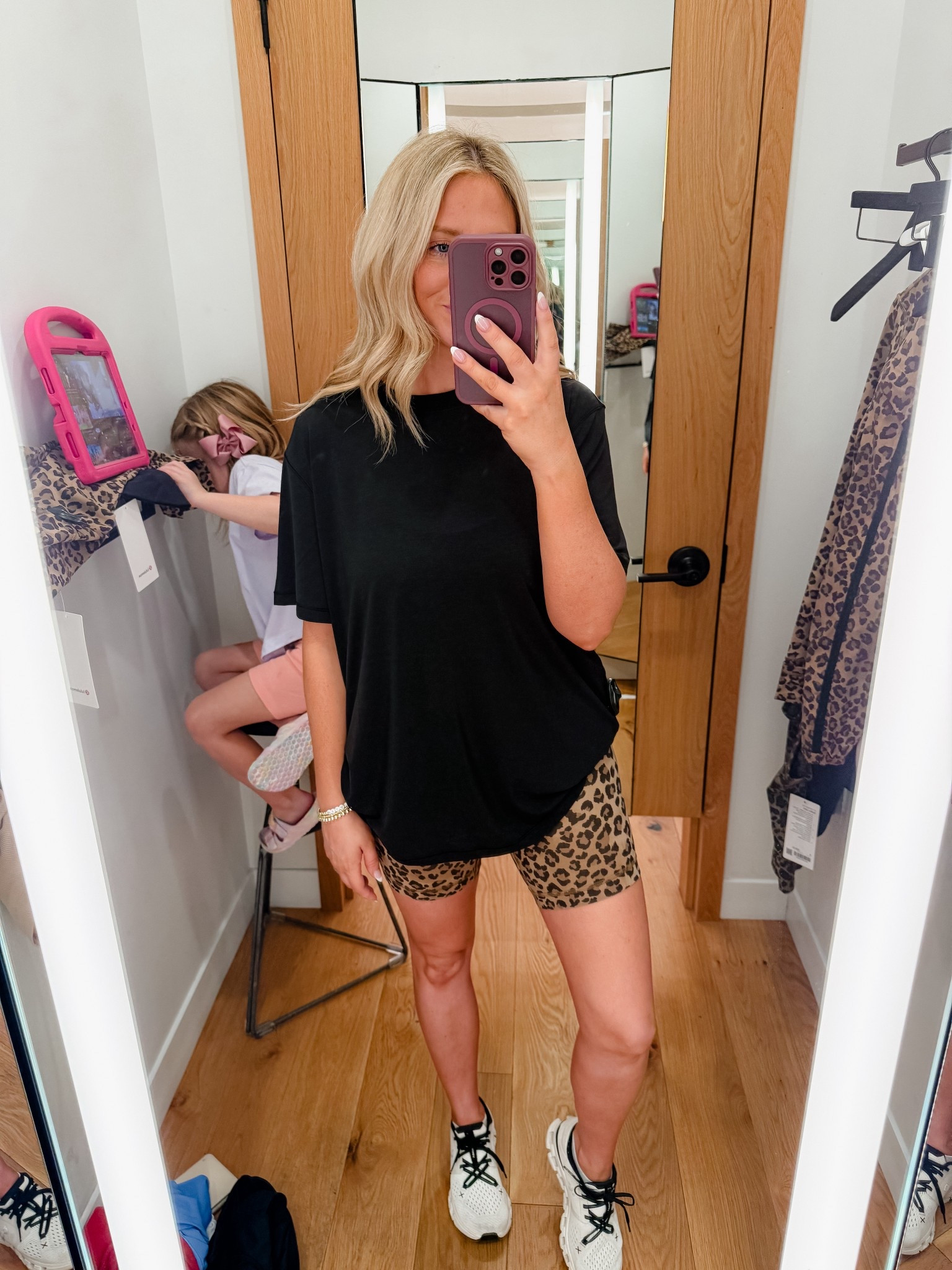 Leopard biker shorts!!!! I’ll be wearing this all summer long! Wearing a size 6 in both 

#LTKActive