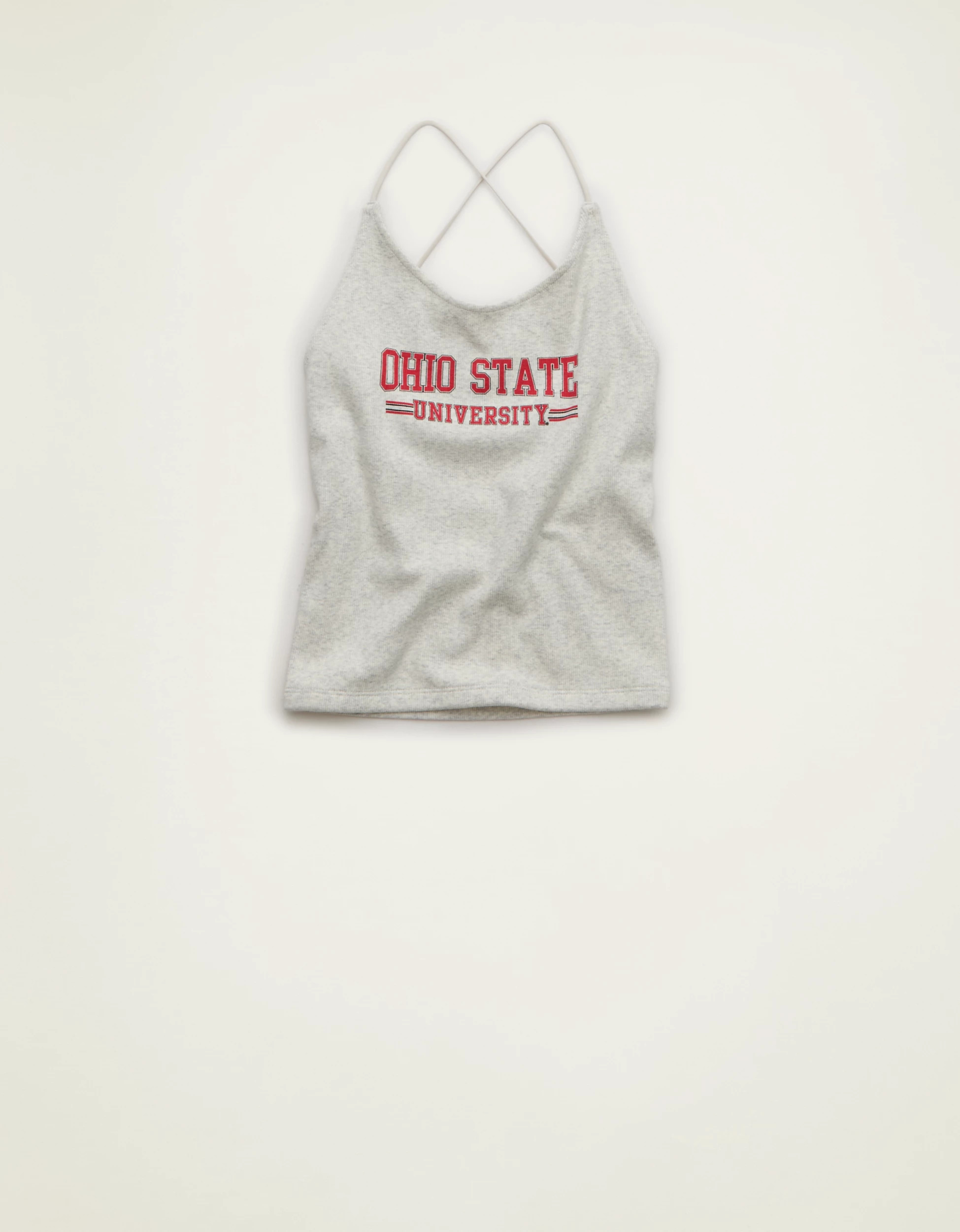 AE Ohio State Buckeyes Strappy-Go-Lucky Tank Top | American Eagle Outfitters (US & CA)