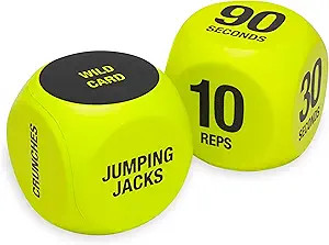 SPRI Exercise Dice (6-Sided) - Game for Group Fitness & Exercise Classes - Includes Push Ups, Squ... | Amazon (US)
