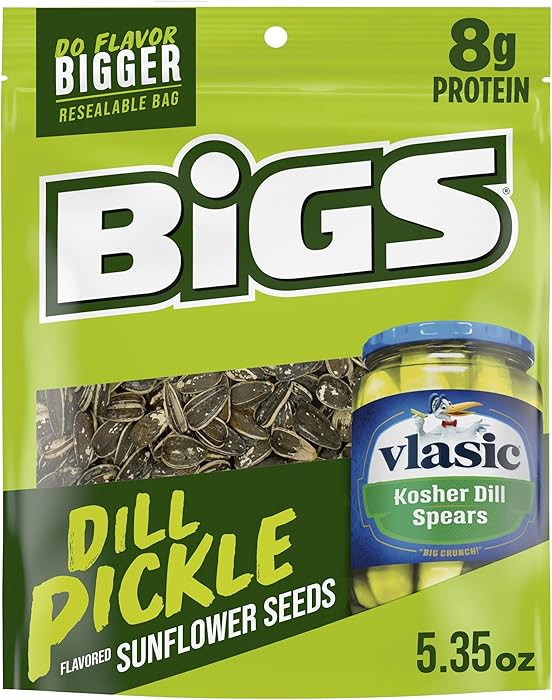 BIGS Sunflower Seeds, Vlasic Dill Pickle Flavor, Easter Basket Stuffer for Sports Fans, 5.35 oz. | Amazon (US)