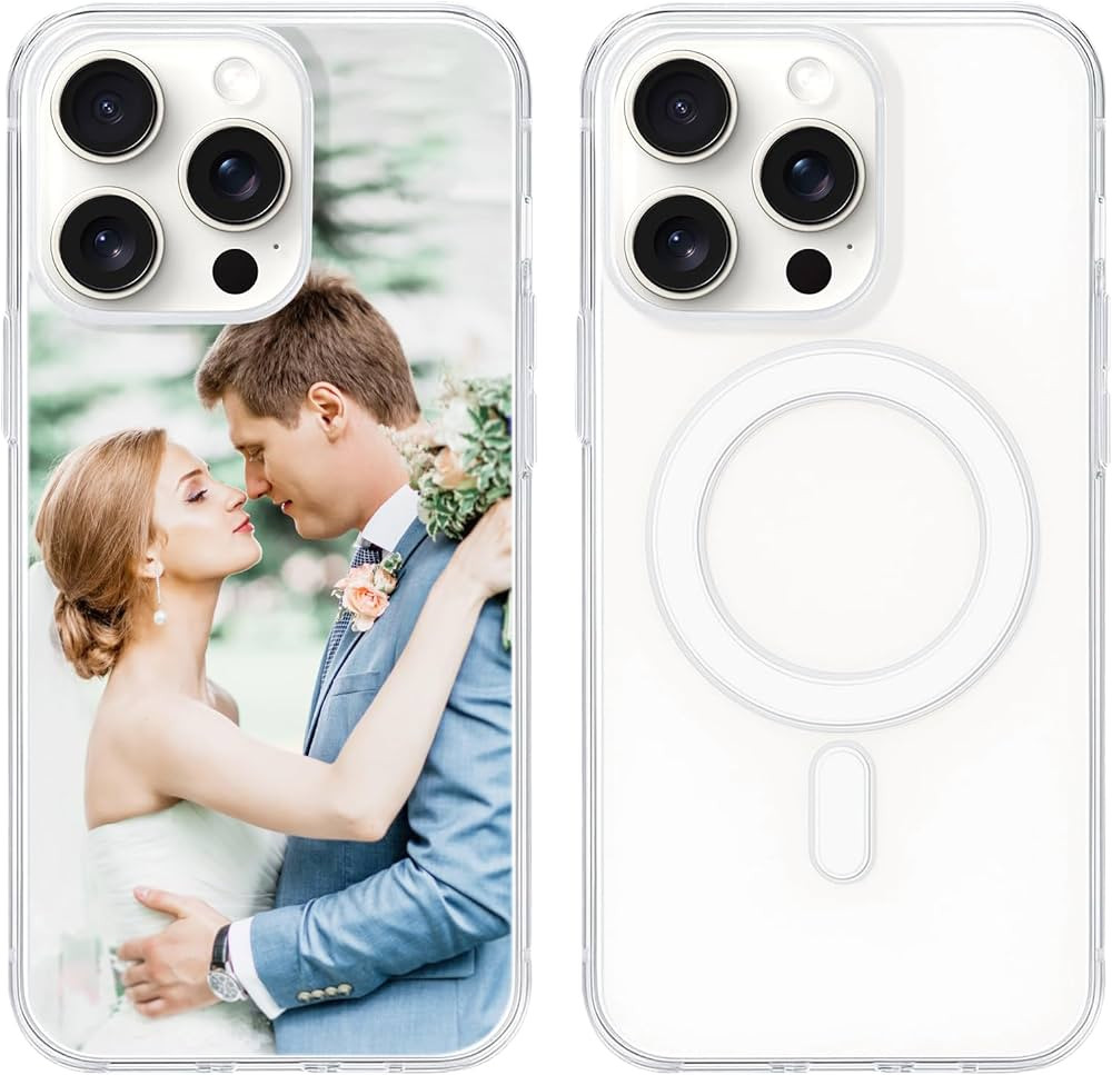 Custom Pictures Phone Case for iPhone 17/16/15/14/13/12 Pro Max Air, Personalized Magnetic Phone ... | Amazon (US)