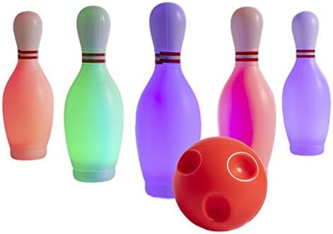 Pro Star Toys Bowling Set for Kids – Glow in The Dark Kids Bowling Set – Includes 6 Pins and ... | Amazon (US)