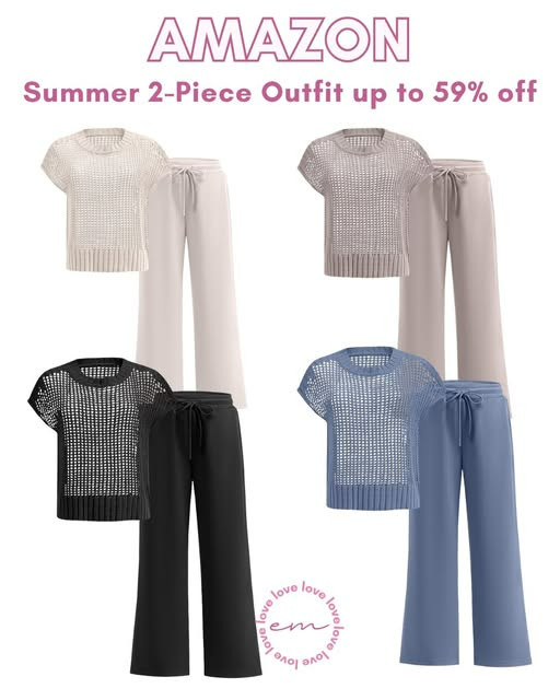 These summer 2-piece sets are up to 59% off right now. Perfect for the airport or travel. 

 #LTKootd #LTKSaleAlert