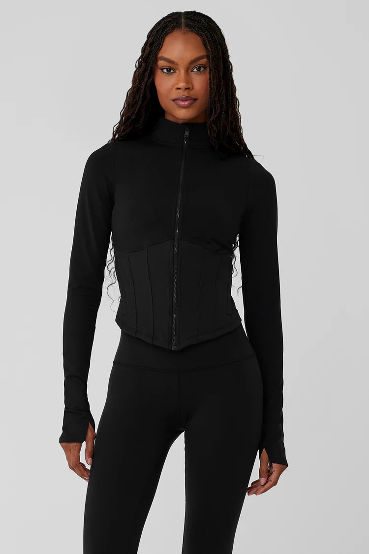 Airbrush Corset Full Zip Jacket | Alo Yoga (US)