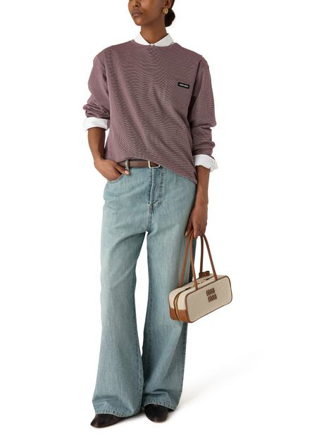 Tasche Beau aus Canvas und Leder - MIU MIU | 24S (APAC/EU)