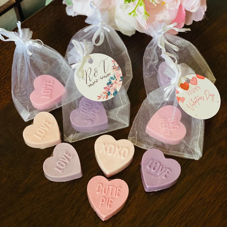 Heart Soaps Set: Personalized Party Favors, Valentine's Gift - Etsy | Etsy (US)