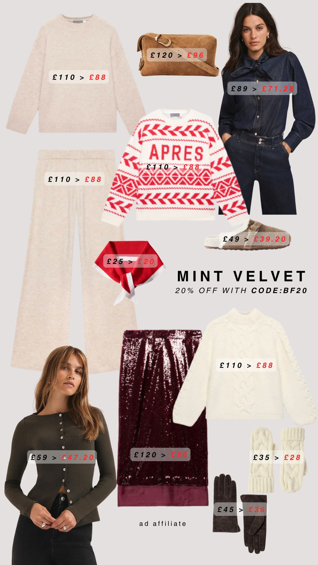 Mint Velvet Black Friday Sale! 20% off with Code BF20

Winter Fashion, Winter Style, Winter Outfit, Partywear, Party Season, Loungewear, Winter Accessories, Knitwear, Suede Bag, Clog Slippers



 

 #LTKCyberWeek #LTKuk #LTKwinter