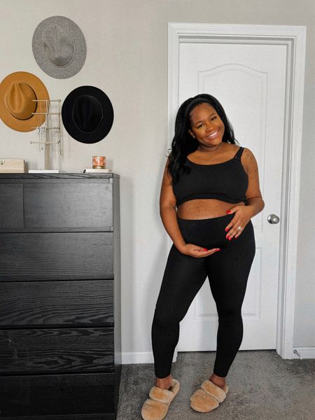 Sharing my favorite maternity leggings from Amazon! 34 weeks pregnant and this is all I’ve been wearing! So comfortable and stylish 🙌🏽 

#LTKbump #LTKbaby #LTKstyletip