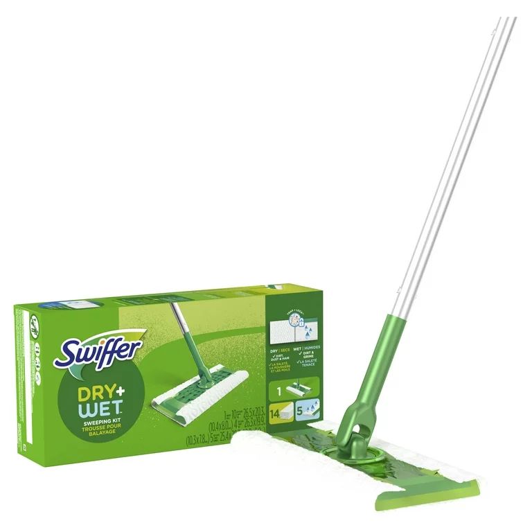 Swiffer Sweeper 2-in-1 Sweep and Mop Starter Kit,1 Mop + 19 Refills | Walmart (US)