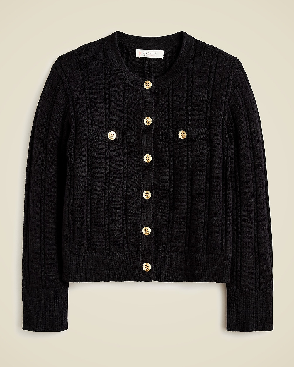 Girls' pointelle-knit cardigan sweater | J. Crew US