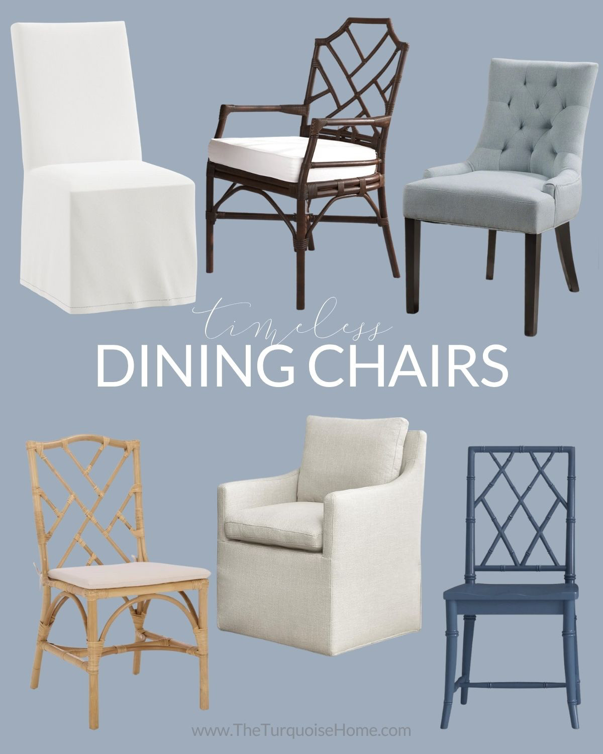 Timless dining chairs are the perfect selection when choosing new dining chairs that will last for year and years! Never get tired of them because they aren't trendy!! 

 #LTKHome