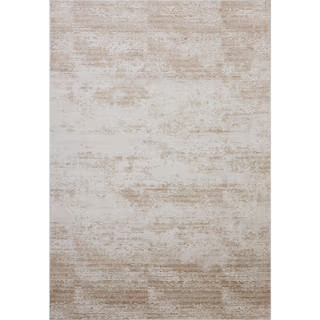 Townes Sand / Beige 7 ft. 10 in. x 10 ft. Contemporary Area Rug | The Home Depot
