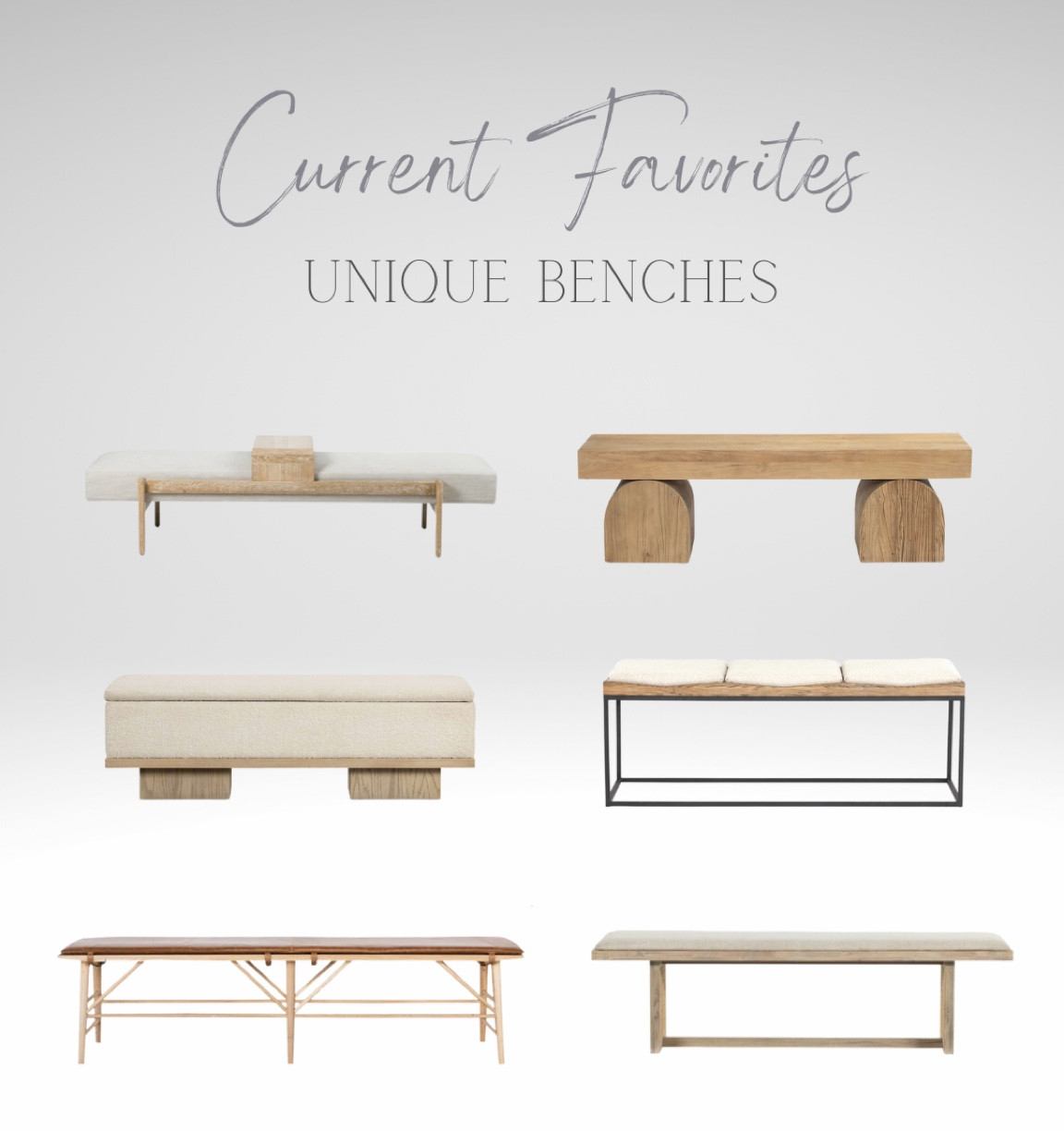 Current Favorites | Unique Benches

#neutralhomedecor #neutralhomelove

#LTKhome
