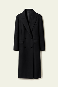 Click for more info about Draped Silk-Wool Draped Long Coat