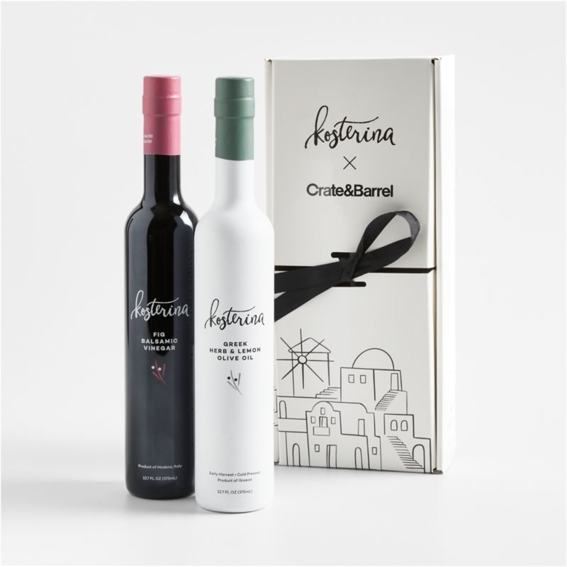 Kosterina Vinegar and Olive Oil Gift Set + Reviews | Crate & Barrel | Crate & Barrel
