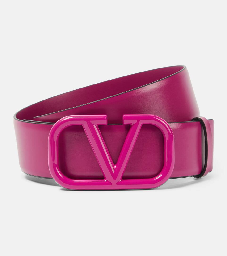VLogo leather belt | Mytheresa (UK)