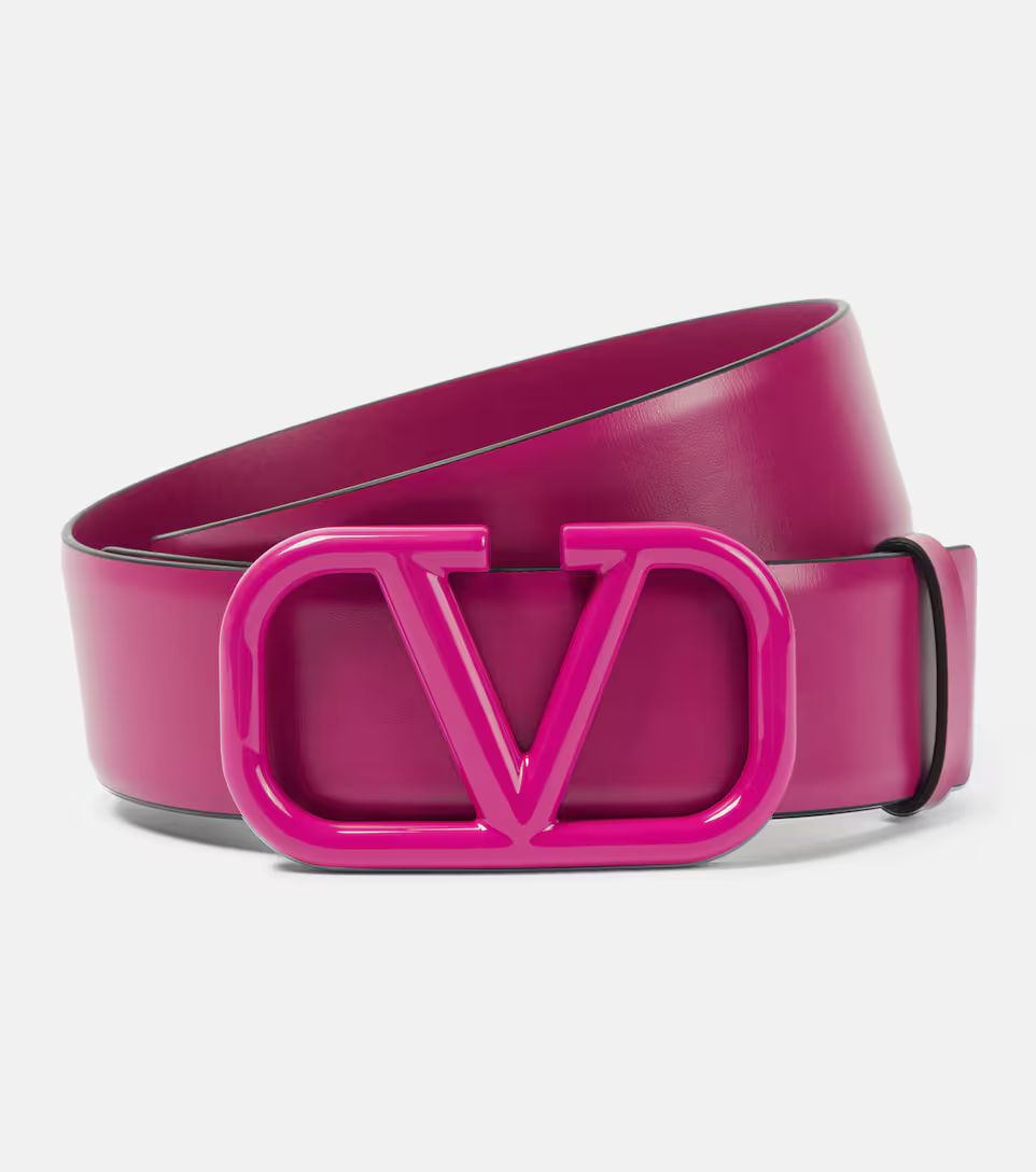 VLogo leather belt | Mytheresa (UK)