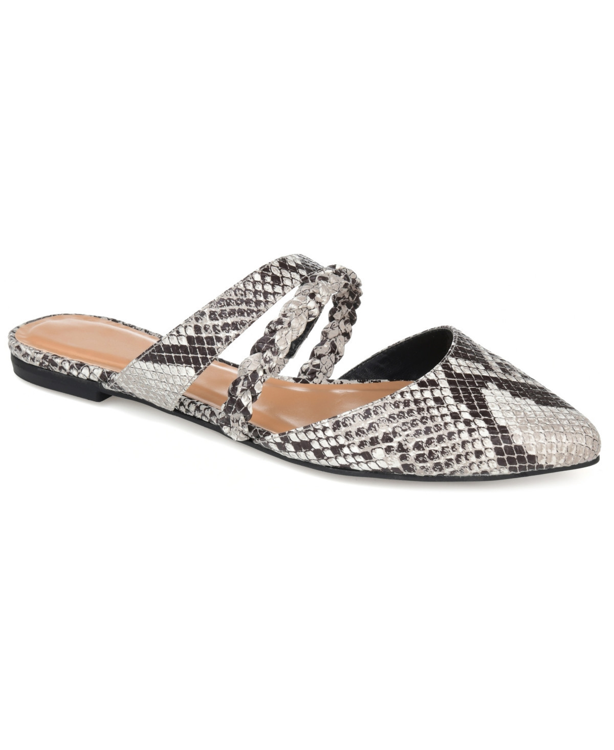 Journee Collection Women's Olivea Braided Slides - Multi | Macy's