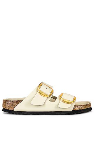 Arizona Big Buckle High Shine Sandal in Ecru | Revolve Clothing (Global)