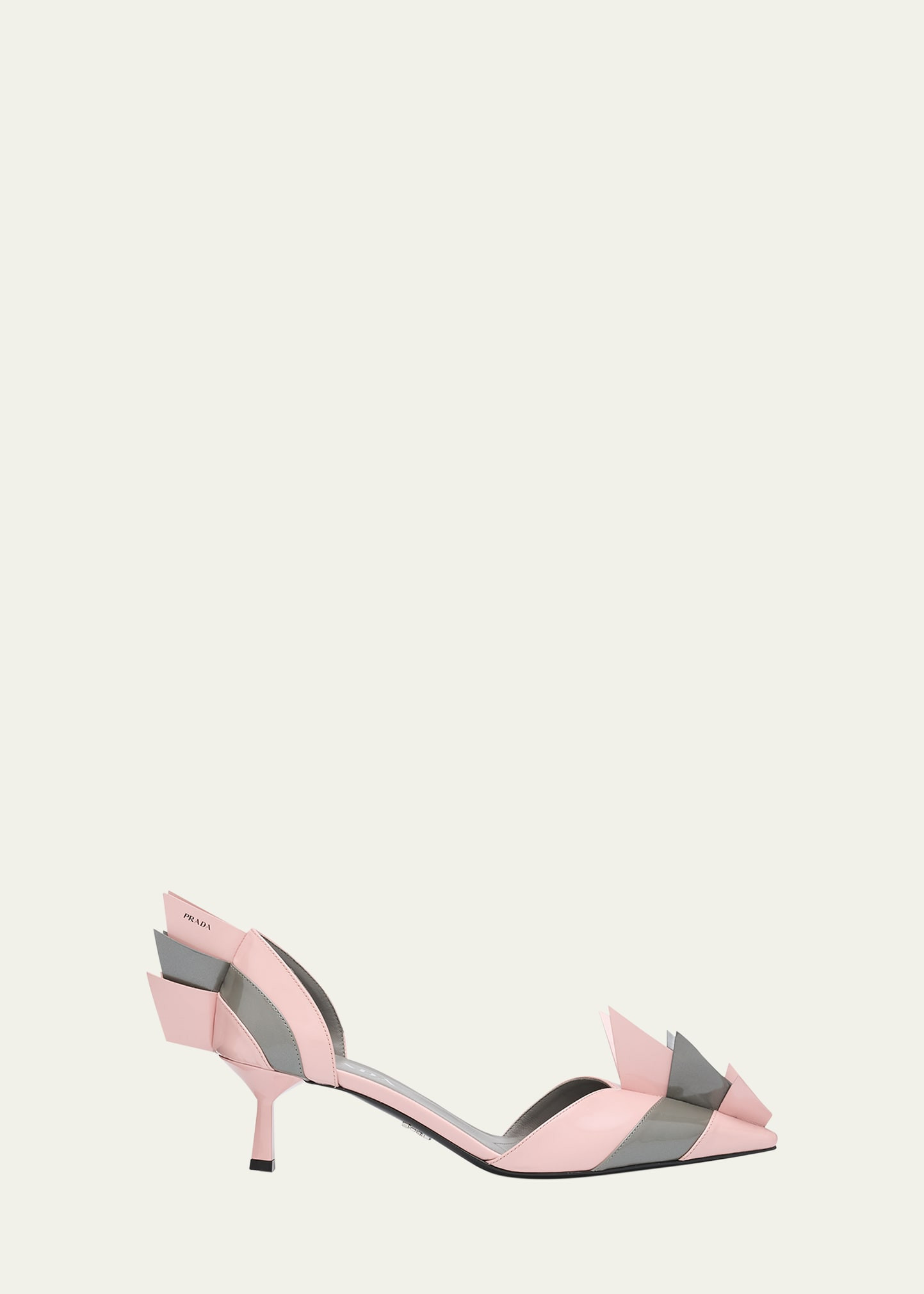 Prada Modellerie d'Orsay Spike Bicolor Leather Pumps | Bergdorf Goodman