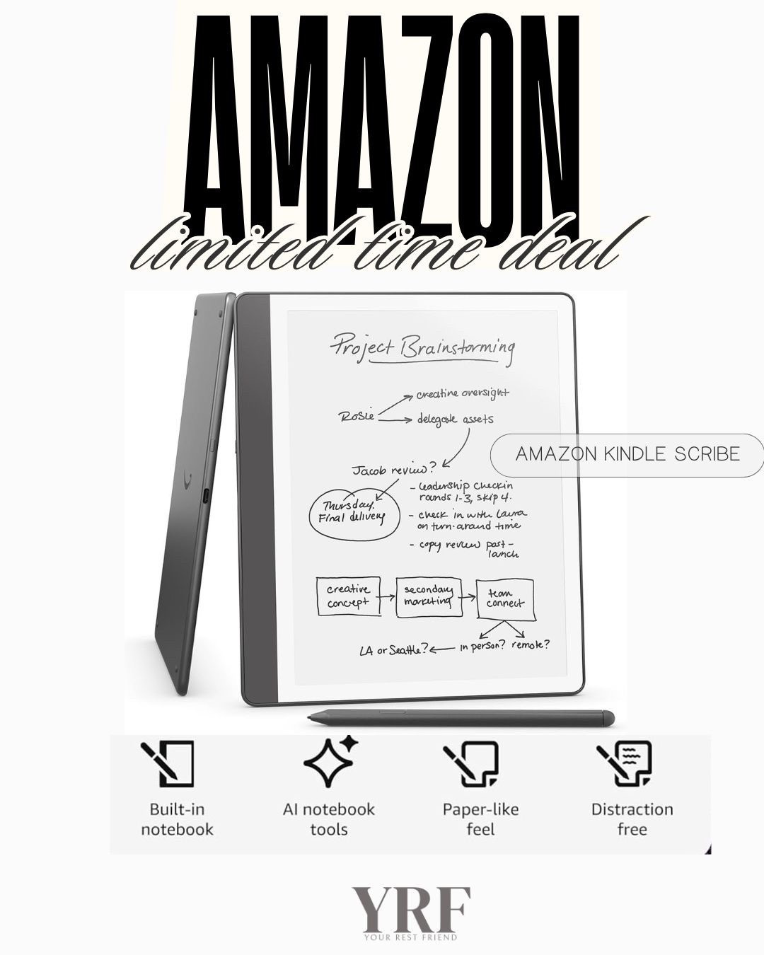 Limited-time deal on the Amazon Kindle Scribe. A must-have for readers who love to read, write, annotate, and organize all in one place.

#KindleScribe #AmazonKindle #AmazonDeals #LimitedTimeDeal #LTKFinds #LTKTech #ReadingEssentials #DigitalNotes #ProductivityTools #AmazonFinds #LTKDeals


#LTKSaleAlert