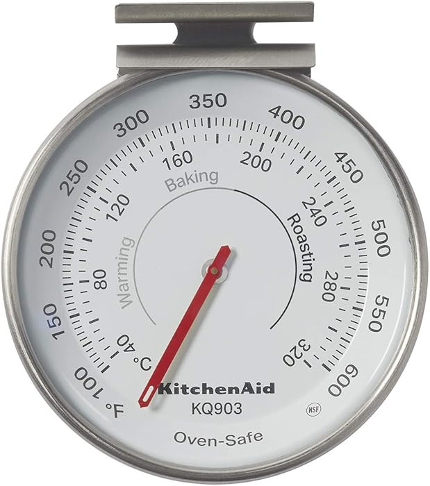 KitchenAid 3-in Dial Oven Thermometer, Temperature Range: 100°F to 600°F | Amazon (US)