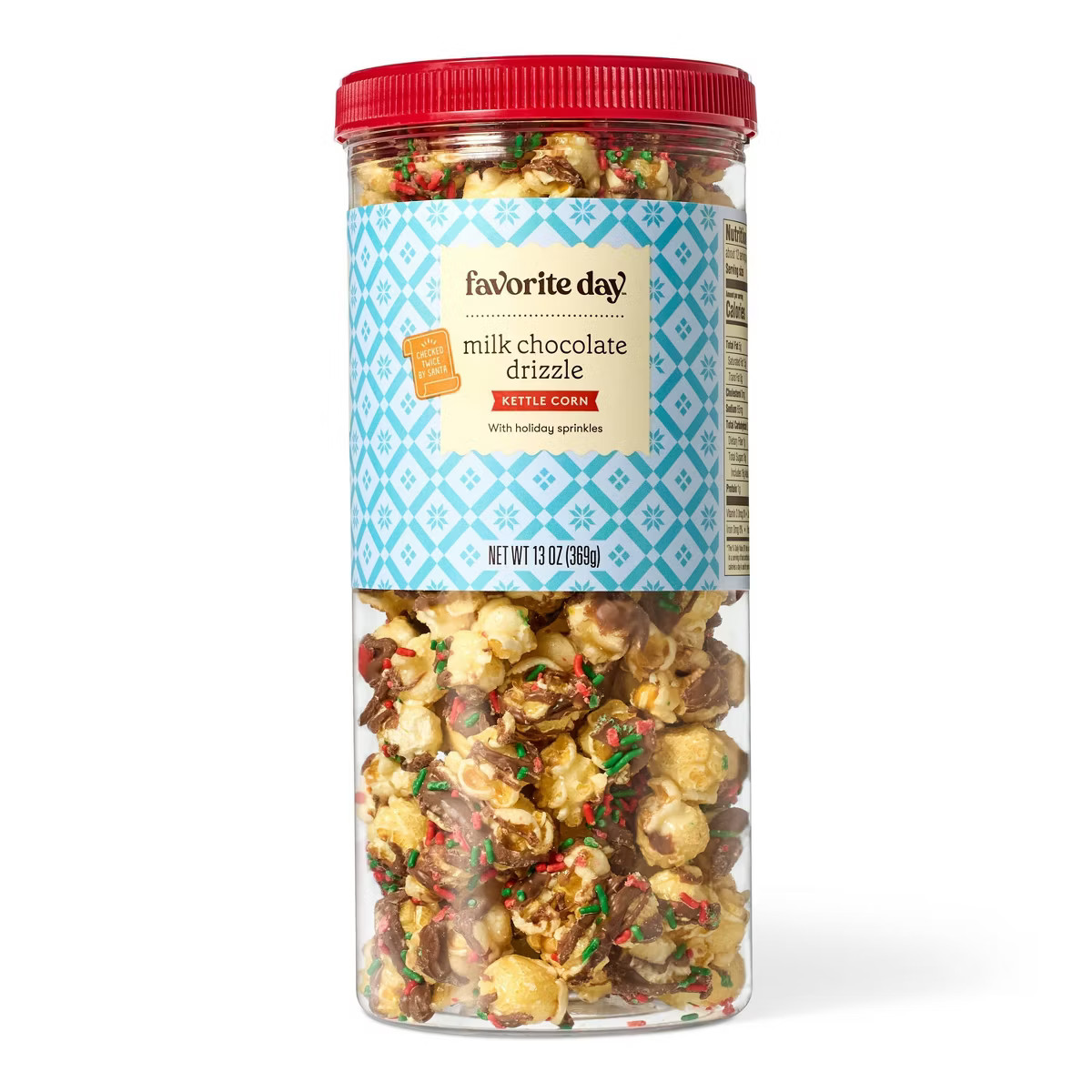 Christmas Milk Chocolate Drizzle Kettle Corn Popcorn - 13oz - Favorite Day™ | Target