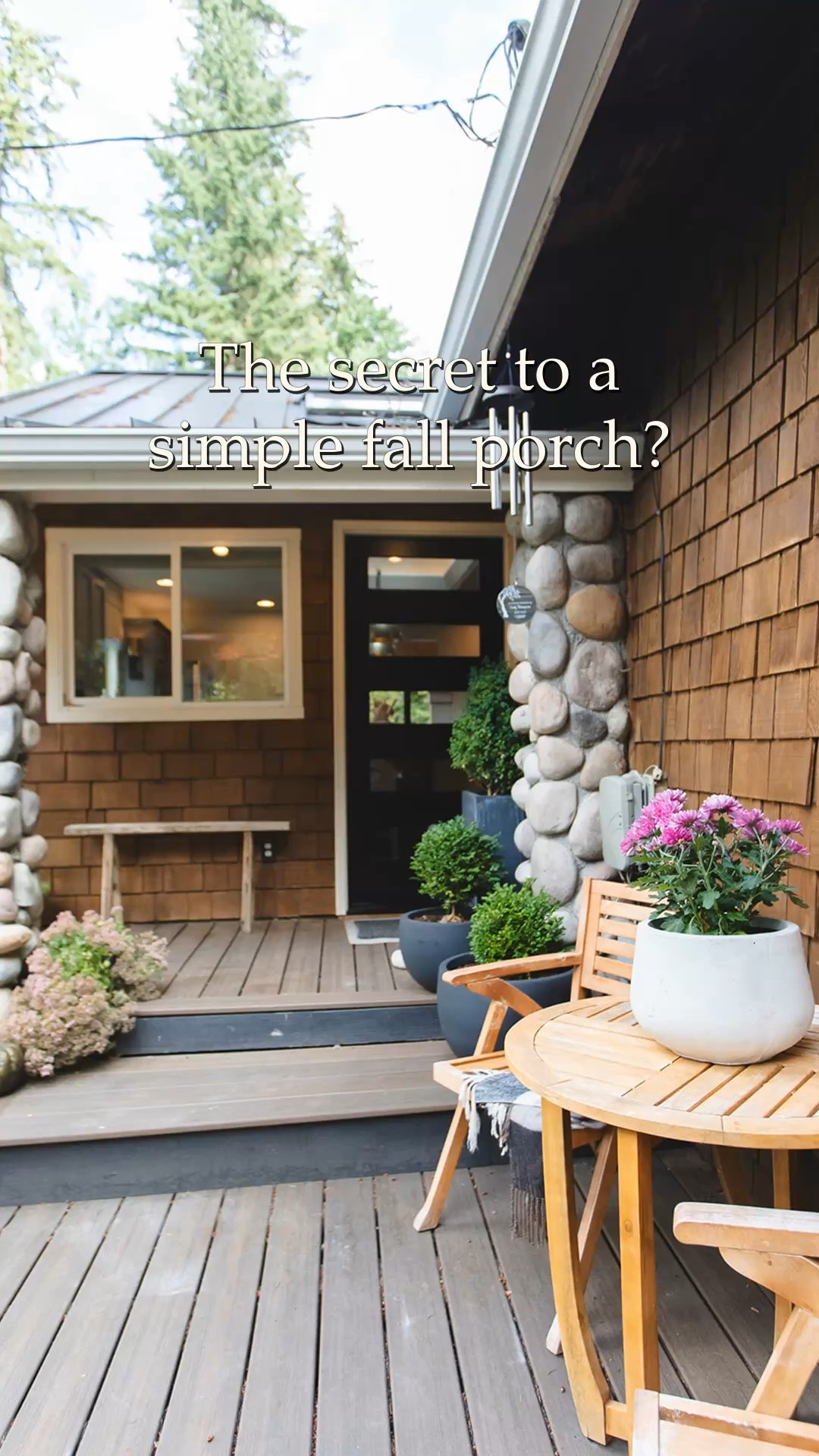 Simple Fall Porch | Neutral Decor & Cozy Details

A cozy fall porch with black planters, greenery, muted pumpkins, and warm wood accents. I mixed handmade pumpkins with pieces I already owned for a simple seasonal refresh. Shop my porch favorites and similar finds below, and follow me here for more neutral decorating ideas and DIY inspiration.

#LTKSaleAlert #LTKHome #LTKSeasonal