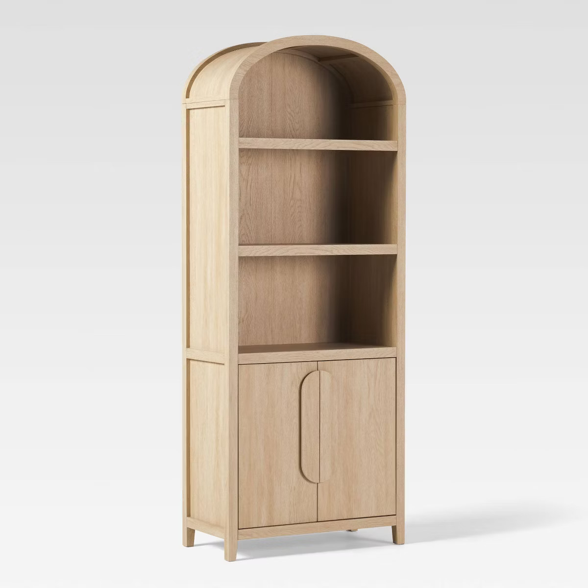 Saracina Home 76" 3 Shelf Arched Bookcase Cabinet | Target