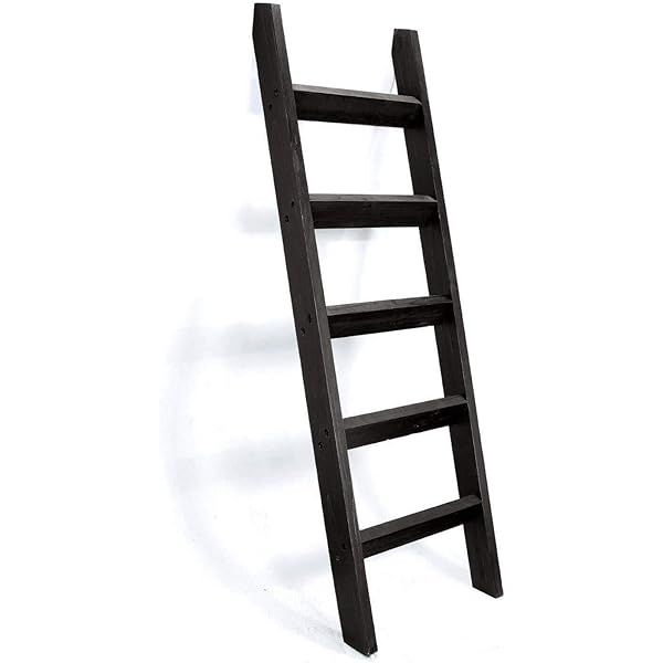 RELODECOR 6-Foot Wall Leaning Blanket Ladder| Laminate Snag Free Construction (Black) | Amazon (US)